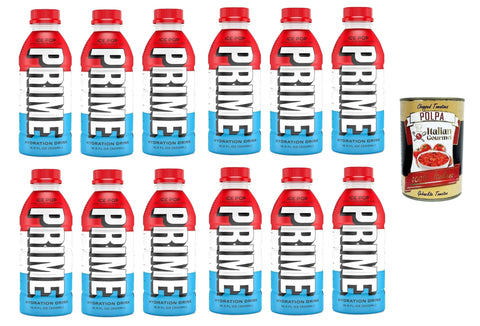 Prime Energy Drink "Ice Pop" Geschmack energy drink Einweg flasche 500ml + 12 Stück italienisch Original
