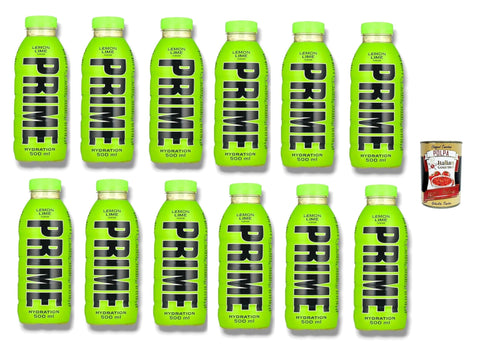 Prime Energy Drink Lemon Lime Geschmack energy drink Einweg flasche 500ml + 12 Stück italienisch Original