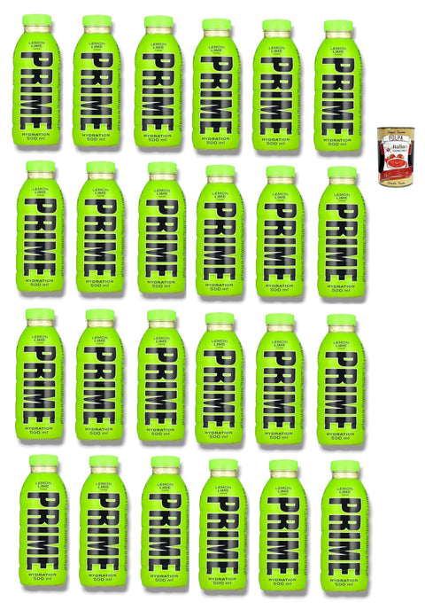Prime Energy Drink Lemon Lime Geschmack energy drink Einweg flasche 500 ml 24 Stück italienisch Original Pastasauce + gratis polpa 400 g
