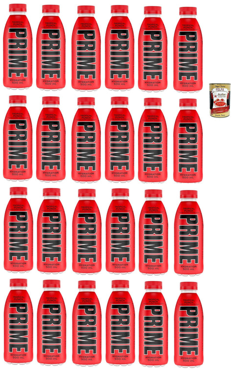 Prime Energy Drink Tropical Punch Geschmack energy drink Einweg flasche 500 ml 24 Stück italienisch Original Pastasauce + gratis polpa 400 g