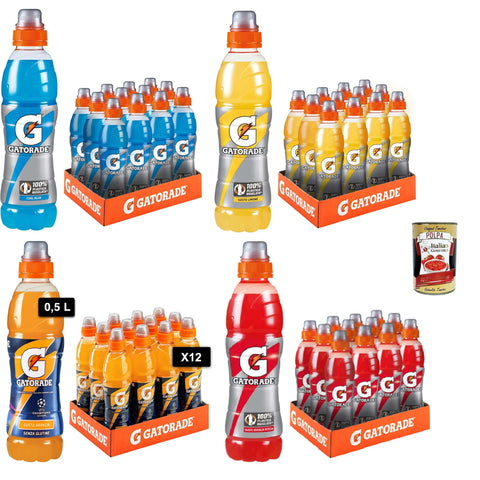 Sport Drink Testpaket, Sportgetränk nicht kohlensäurehaltiger 48x500ml Original italienisch