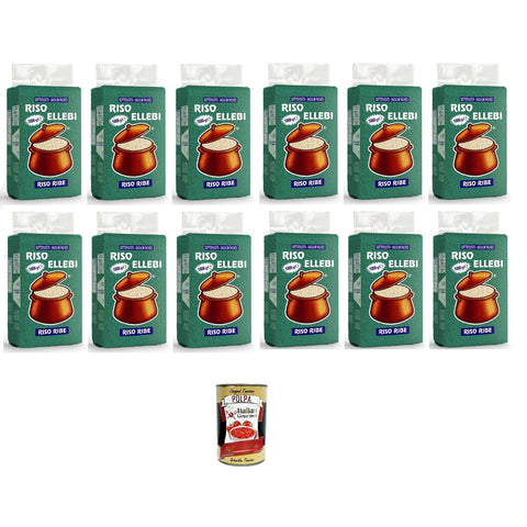 ElleBi' Riso Ribe Ribe-Reis 1 kg 12x italienisch Original + kostenlos polpa 400 g