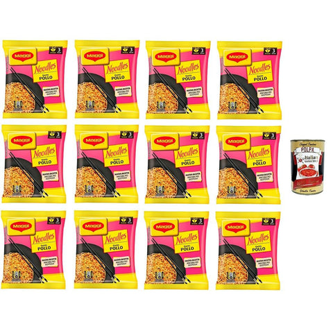 Maggi Nudeln mit Hühnergeschmack, 71 g+ Italitan Gourmet polpa 400 g Fertiggerichte italienisch Original