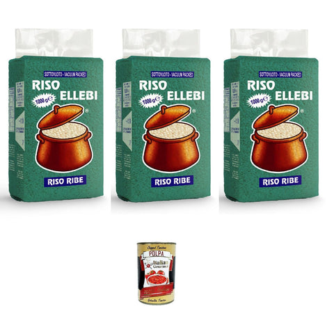ElleBi' Riso Ribe Ribe Reis 3x1kg Original italienisch