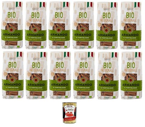 Italian Gourmet Fertiggerichte Armando Il Tortiglione Integrale Vollkorn, reich an Ballaststoffen 12x 500gr + Italian Gourmet polpa 400g 8005709206830