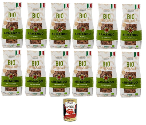 Italian Gourmet Fertiggerichte Armando La Farfalla Integrale Vollkorn, reich an Ballaststoffen 12x 500gr + Italian Gourmet polpa 400g 8005709206137