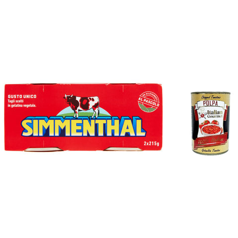 Simmenthal carne in scatola, Rindfleisch in Aspik 100% Fleisch Aspikfleisch 2x215g Original italienisch Feinkost