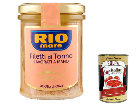 Rio Mare Filetti di Tonno all'Olio di Oliva Thunfischfilets mit Olivenöl, handgefertigt 6x180g Original italienisch Feinkost
