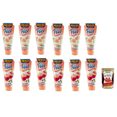 Rio Mare Patè Testpaket Tonno und Tonno Salmone rosa Lachs Thunfischcreme Streichfähige 12x100g Original italienisch Feinkost