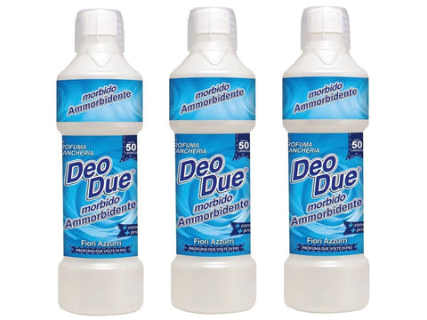 Italian Gourmet Flüssiger Weichspüler 3x Deo Due – Ammorbidente Fiori Azzurri 1 Liter Weichspüler