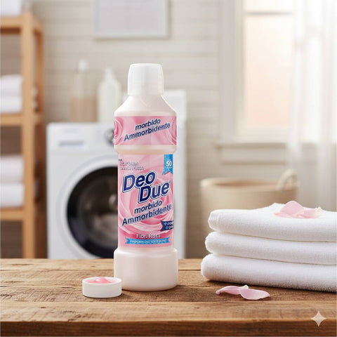 Deo Due Ammorbidente Fiori Rosa Weichspüler 1 Liter 3x italienisch Original