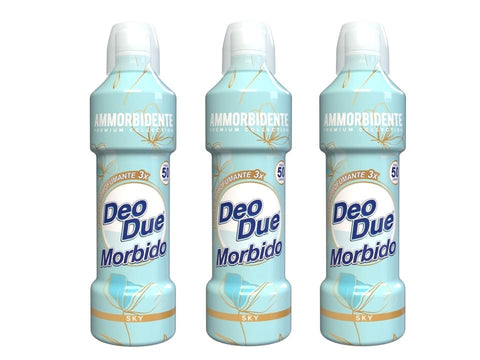 Italian Gourmet Flüssiger Weichspüler 3x Deo Due – Ammorbidente Sky  mit Bio-Süßmandelöl 1L Weichspüler 1L