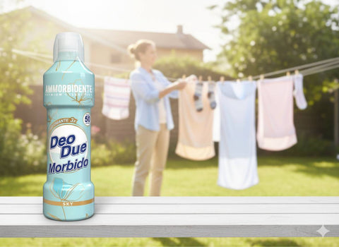 Italian Gourmet Flüssiger Weichspüler 3x Deo Due – Ammorbidente Sky  mit Bio-Süßmandelöl 1L Weichspüler 1L