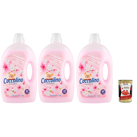 Coccolino Ammorbidente, Weichspüler Verdünnt seidiges Gefühl, 3x 3 Liter Flüssiger Weichspüler italienisch Original