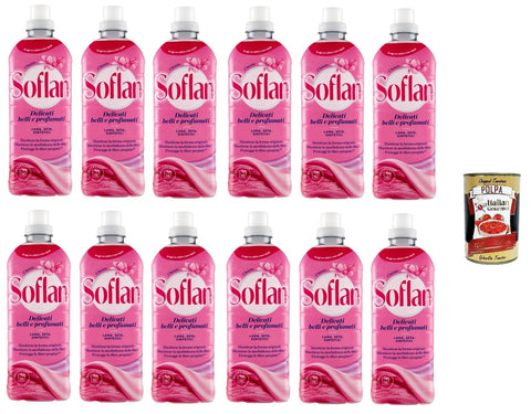 Soflan Weichspüler für Feinwäsche, schön und duftend, 12x 900 ml Flüssiger Weichspüler italienisch Original