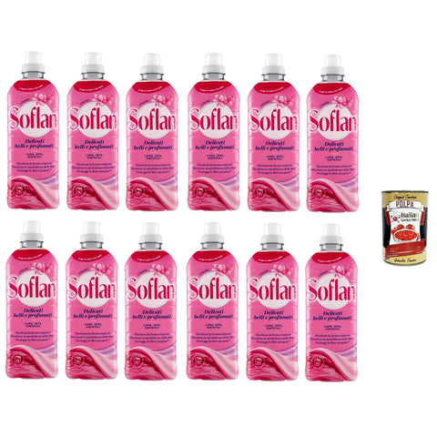 Soflan Weichspüler für Feinwäsche, schön und duftend, 12x 900 ml Flüssiger Weichspüler italienisch Original