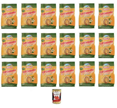 Italian Gourmet French Toast Divella Ottimini ai 7 cereali senza zuccheri aggiunti 400gr, 7-Korn-Kekse ohne Zuckerzusatz 18x400gr + Italian Gourmet polpa 400gr 8032804040014