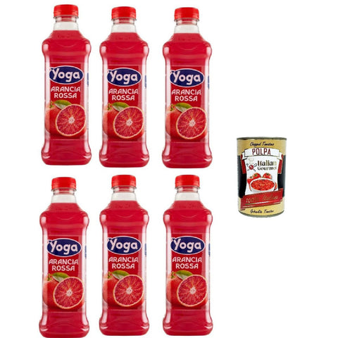 Yoga PET flasche Fruchtsaft fruit juice Arancia rossa Rote orange saft 6x 1000 ml Fruchtaufstrich italienisch Original