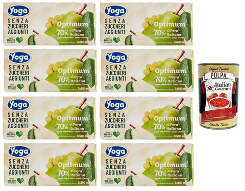 Yoga Succhi di Frutta Optimum Pera, Birnen Fruchtsäfte 3x200ml Original italienisch Getränk