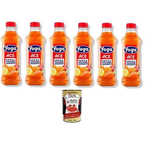Yoga Succo di Frutta ACE Senza zuccheri aggiunti ACE Fruchtsaft ohne Zuckerzusatz 6x1 lt Fruchtsäfte italienisch Original