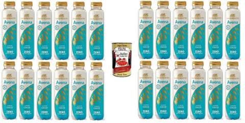 Italian Gourmet Frühstücksmüsli San Benedetto Avena al Gusto di Cocco Haferflocken mit Kokosgeschmack 24x 40cl + Italian Gourmet Polpa di Pomodoro 400g 8032804040014