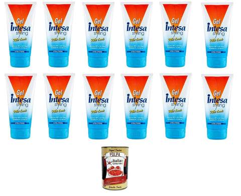 Italian Gourmet Gele INTESA Gel Capelli Wet Look Extra Strong Wet Look Extra starkes Haargel 12x150ml+ Italian Gourmet polpa 400gr 8032804040014