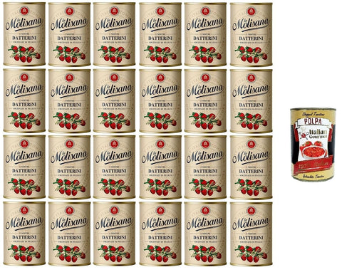 Italian Gourmet Gemüse 24x MOLISANA DATTERINI PUGLIA 400gr+ Italian Gourmet polpa 400g 8004690950173