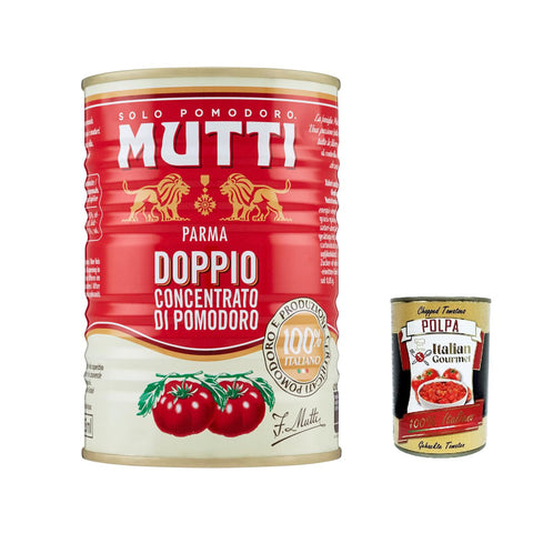 Mutti Doppio Concentrato di Pomodoro, Doppeltes Tomatenkonzentrat,100% Italienische Tomate, 440 g italienisch Original