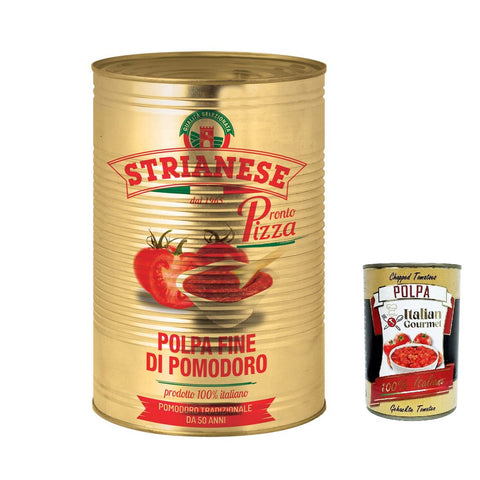 Strianese polpa fine di Pomodoro Pronto Pizza Tomatenpulpe Tomaten sauce 100% Italienisch 4 kg Original
