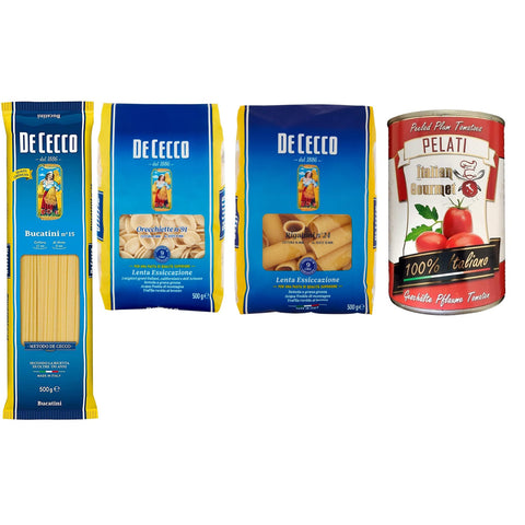 DE CECCO TESTPAKET Pasta Rigatoni Orecchiette Bucatini 3x500g Original italienisch