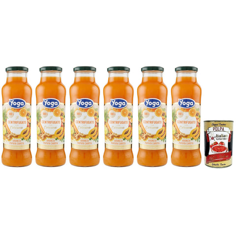 Yoga il Centrifugato con Curcuma, Fruchtkonzentrat mit Kurkuma 6x680ml Original italienisch Getränk