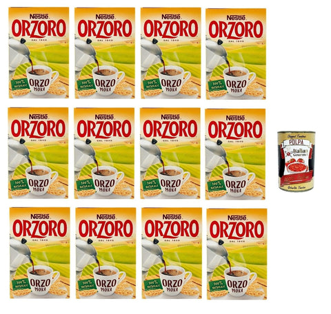 Nestle Orzoro Marconato per Moka Classico Erdgerste für Moka lösliche Gerste Getreidekaffee kaffee 12x500 g italienisch Original + gratis poolpa 400 g