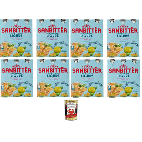 Sanbitter Sanbittèr Inspirazione Ligure chinotto e note di basilico Ligurisch inspirierter Chinotto und Noten 24x20cl Original italienisch Getränk
