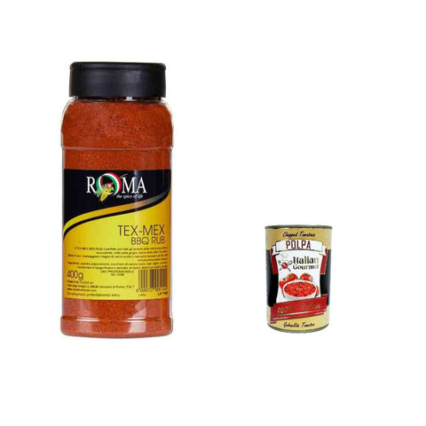 ROMA TEX ROMA TEX MEX BBQ RUB 400 GR Gewürzmischungen italienisch Original