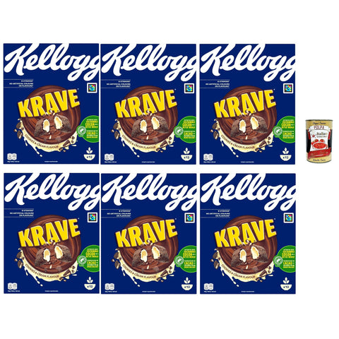 Krave Cookies & Cream Keks und Cremegeschmack Frühstückszerealien breakfast cereals 6x375g Original italienisch Kekse