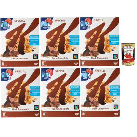 Special K Dark Chocolate Cereals Dunkle Schokolade Reisflocken Vollkorn Weizen und Gerste mit Vitaminen und Mineralstoffen mit Schokoladenlocken Getreideflocken