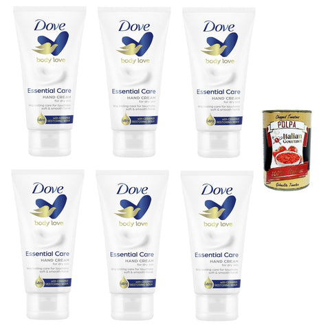 D. Body Love Essential Care Handcreme 6x75 ml italienisch Original Pastasauce + kostenlos polpa 400 g
