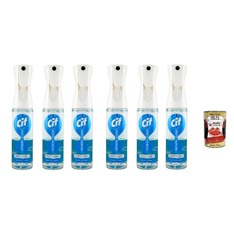 Cif Infinite Clean Tutto in 1 Sensitive Fiori di Loto & Sali Minerali Mehrzweck-Oberflächenreiniger 6x280 ml 280 ml italienisch Original Pastasauce + kostenlos