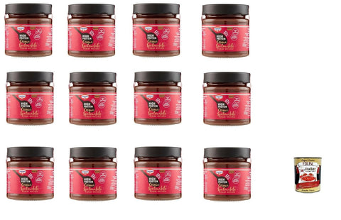 Italian Gourmet Haselnuss 12x Cameo High Protein Kakao-Haselnuss-Streichproteincreme, glutenfrei, 200 g+ Italian gourmet polpa 400g 8003000195204