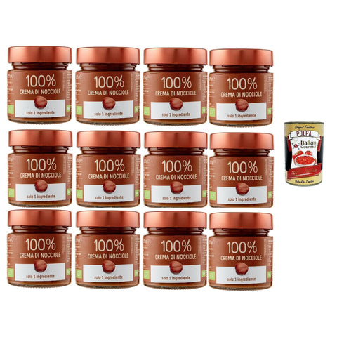 Crema Eurocompany, Spalmabile 100% Di Nocciole 12x175g Original italienisch Gebäck