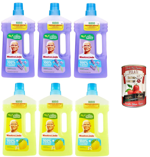 Testpaket Mastrolindo Pavimenti 3x Zitrone 930 ml 3x Lavendel 930 ml Haushaltsreiniger & Staubsauger italienisch Original