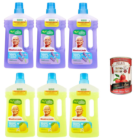 Testpaket Mastrolindo Pavimenti 3x Zitrone 930 ml 3x Lavendel 930 ml Haushaltsreiniger & Staubsauger italienisch Original