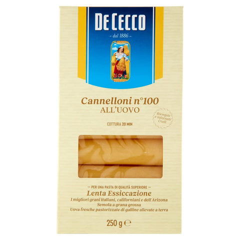 DE CECCO cannelloni all'uovo No. 110 Nudeln mit ei 10x250g Original italienisch Pasta