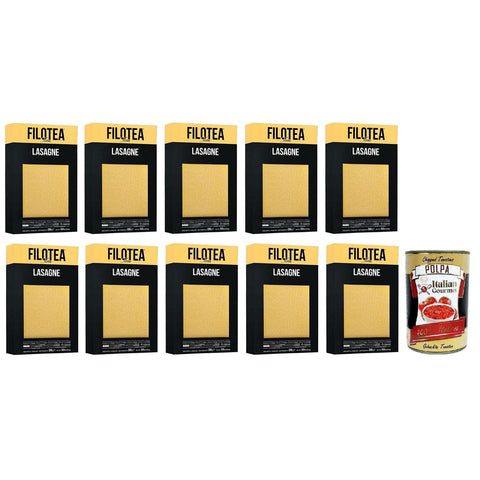 Filotea Lasagne Pasta all'Uovo,Eierlasagne,Eiernudeln aus italienischen Rohstoffen,Packung mit 250 g italienisch Original