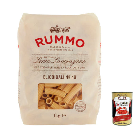 Rummo Elicoidali N. 49 Hartweizengrieß Pasta Italienische Nudeln Packung 8x1kg Original italienisch