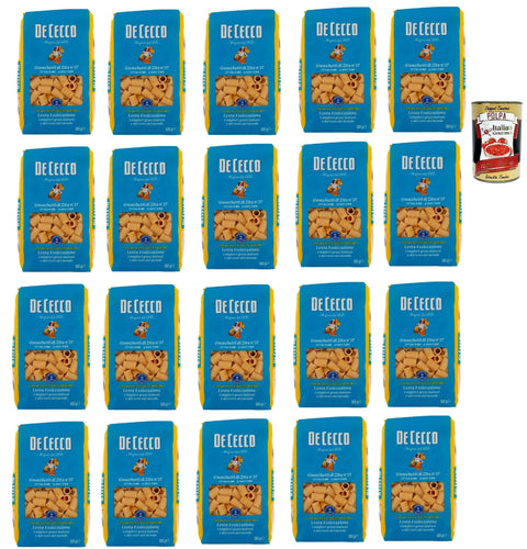 Italian Gourmet Internationale Nudeln De Cecco Gnocchetti di Zita N°37, 100% Italienisch Pasta Nudeln 20x 500g + Italian Gourmet Polpa 400g 8032804040014