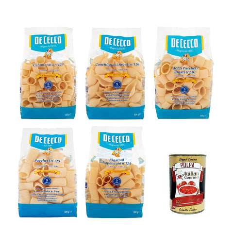 De Cecco Le Specialità Testpaket, 100% Italienisch Pasta Nudeln 5x 500 g Internationale Nudeln Original