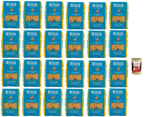 Italian Gourmet Internationale Nudeln De Cecco Lumachine N°180, 100% Italienisch Pasta Nudeln 24x 500g + Italian Gourmet Polpa 400g 8032804040014
