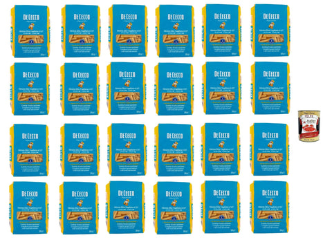 Italian Gourmet Internationale Nudeln De Cecco Mezza Zita Tagliata N°117 100% Italienisch Pasta Nudeln 24x 500g + Italian Gourmet Polpa 400g 8032804040014