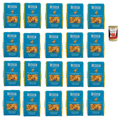 DE CECCO Mezze Maniche Rigate N°136 100% Pasta Nudeln 20x500g Original italienisch